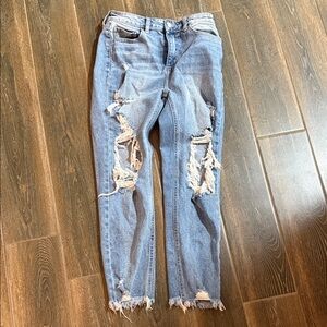 Distressed Blue Women's Jeans